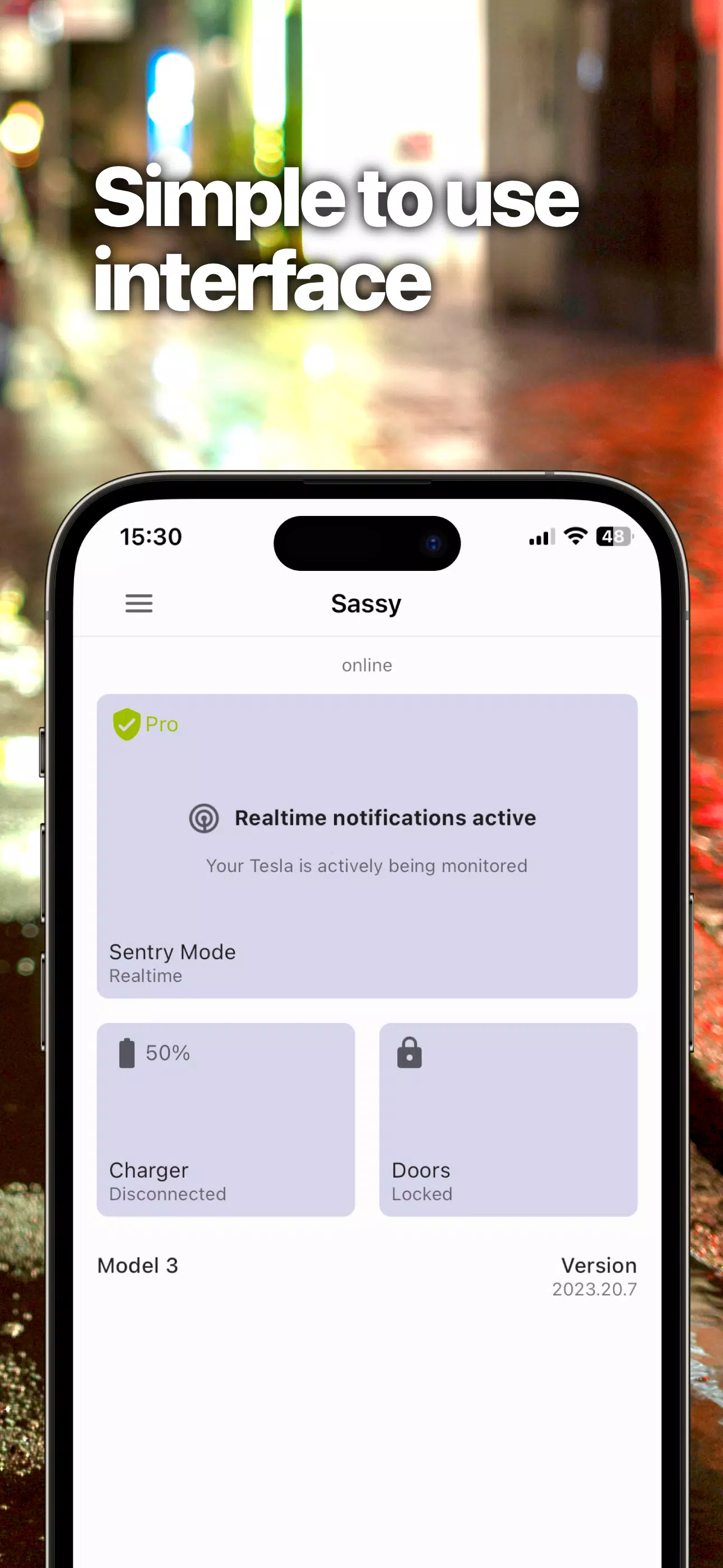 Sentry Pro—Tesla Notifications應用截圖第2張