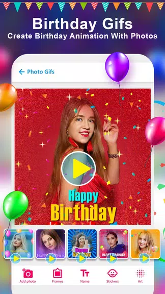 Birthday Photo Frame Maker App應用截圖第1張