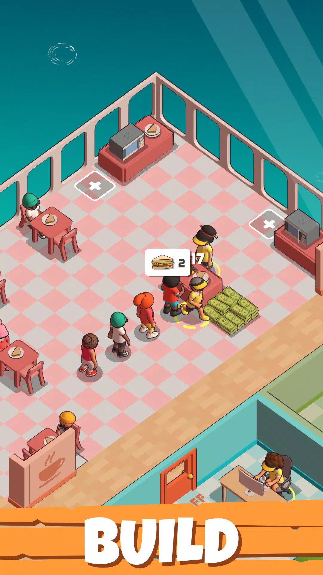 Marina Fever - Idle Tycoon RPG স্ক্রিনশট 1