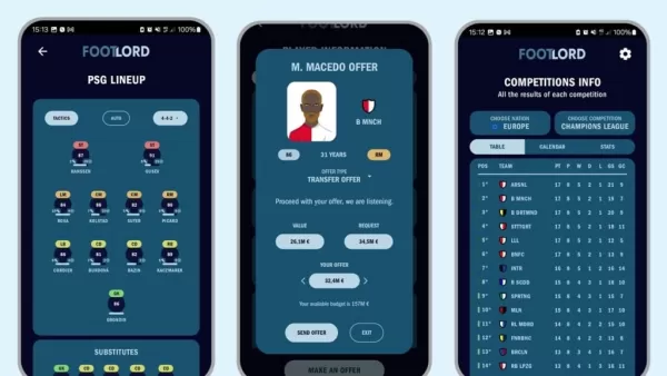 Footlord: Nieuw Android Football Management Game gelanceerd