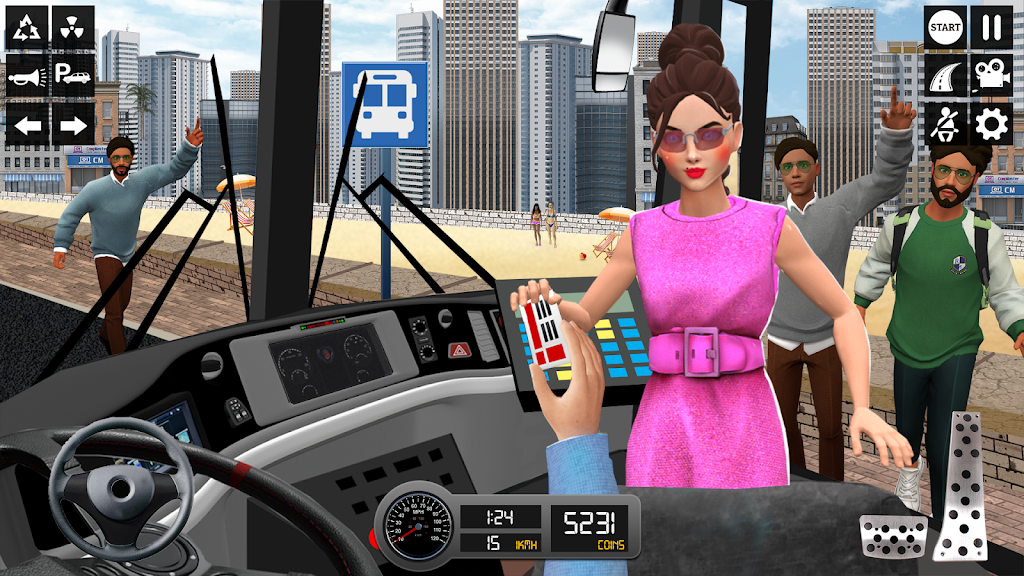 Driving Simulator 3d Bus Games スクリーンショット 0