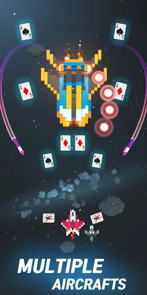 Sky Wings:Pixel-Kampfschiff 3D Screenshot 3