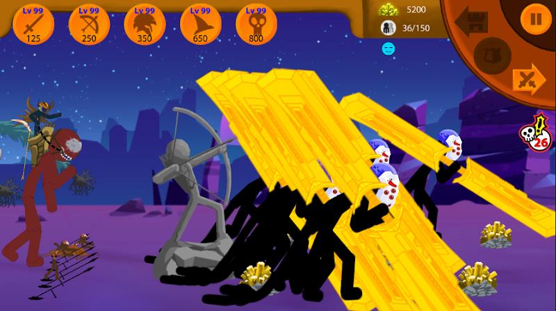 Stickman War : Defense Battle Ekran Görüntüsü 2