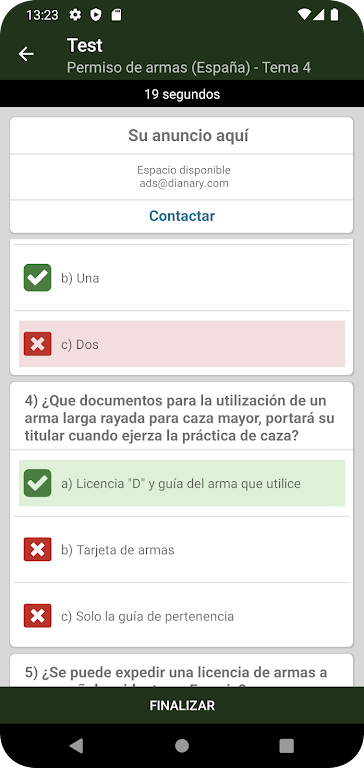 ExamenesCazador.com Ảnh chụp màn hình 2