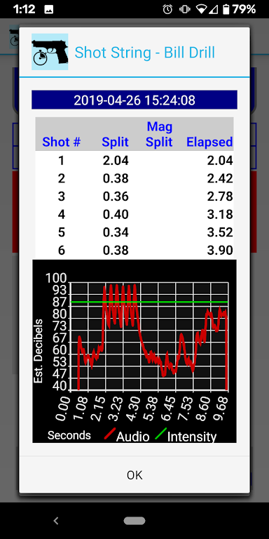 Splits - Shot Timer Capture d'écran 2