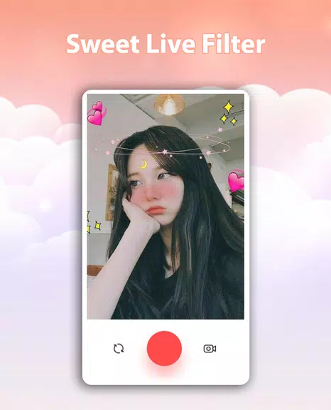 Sweet Live Filter Face Camera স্ক্রিনশট 1