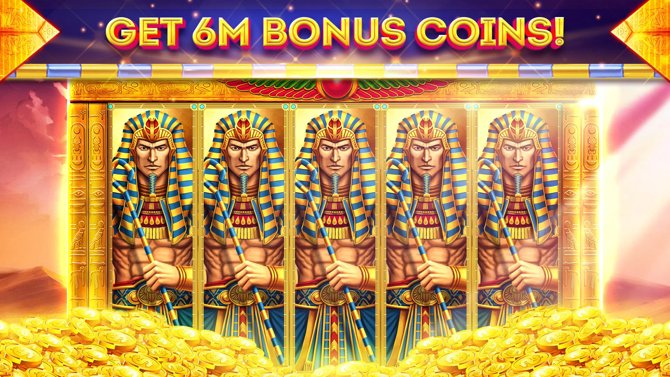 Pharaohs of Egypt Slots Casino Captura de pantalla 0