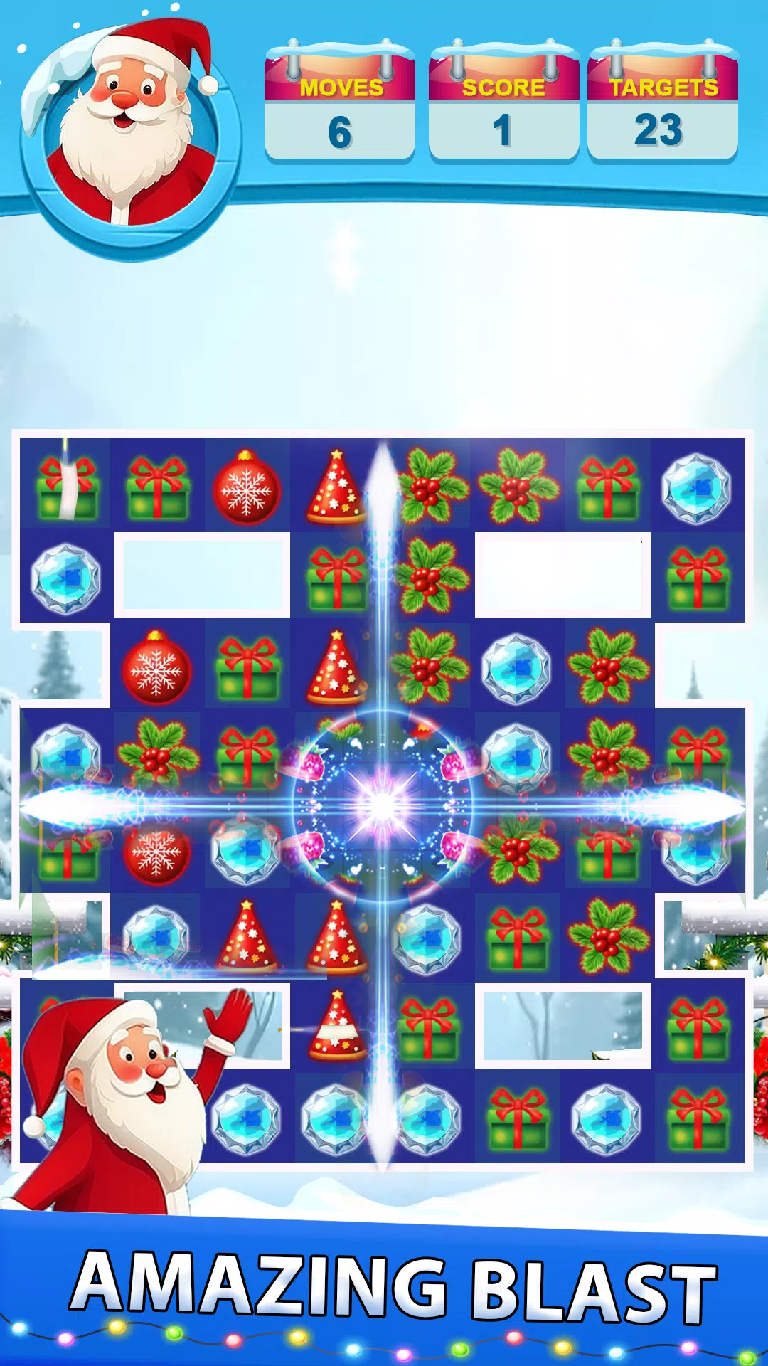 Santa Match Adventure Captura de tela 0