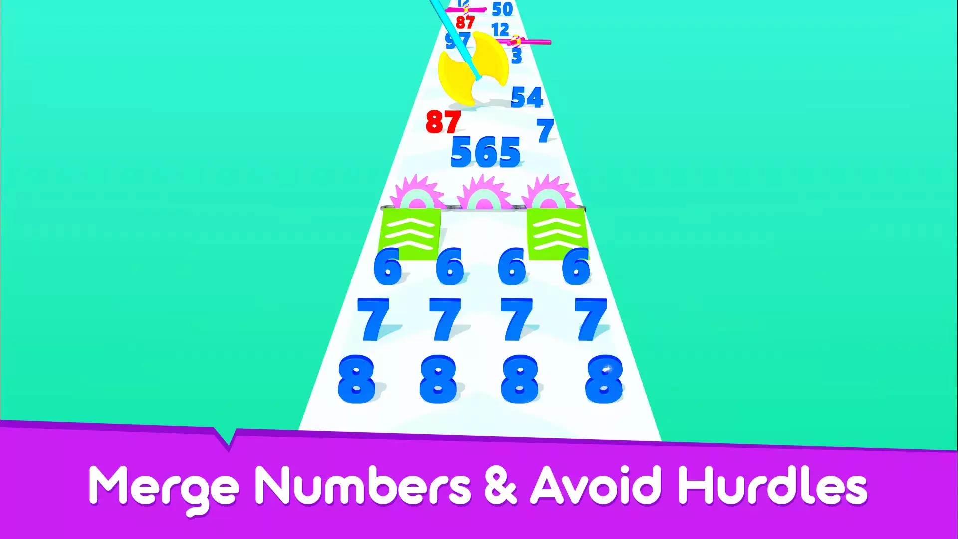 Run & Merge Numbers Game ภาพหน้าจอ 1