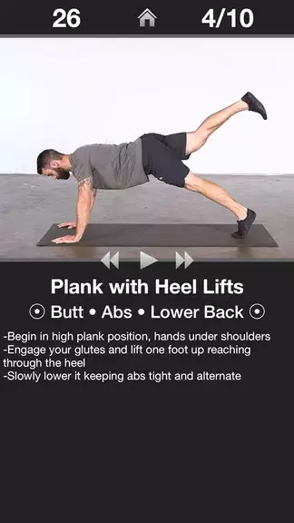 Schermata Daily Butt Workout - Trainer 1