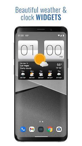 Sense V2 Flip Clock & Weather ဖန်သားပြင်ဓာတ်ပုံ 0