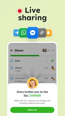 Schermata Listonic: Grocery List App 2