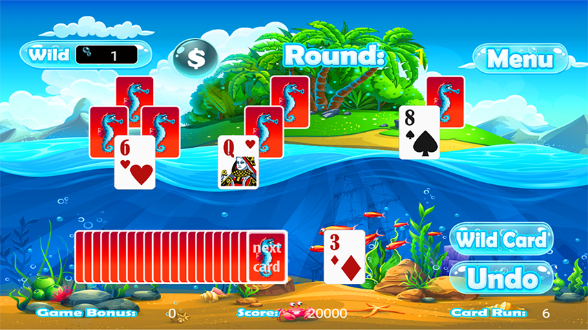 Tri Peaks Solitaire Classic 스크린샷 2