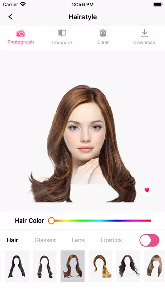 Hair Makeover-modiface・haircut Tangkapan skrin 1
