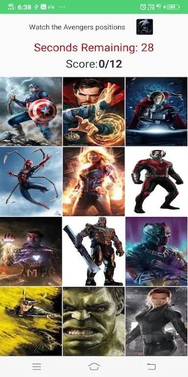 Avengers Cards Flip Game Zrzut ekranu 3