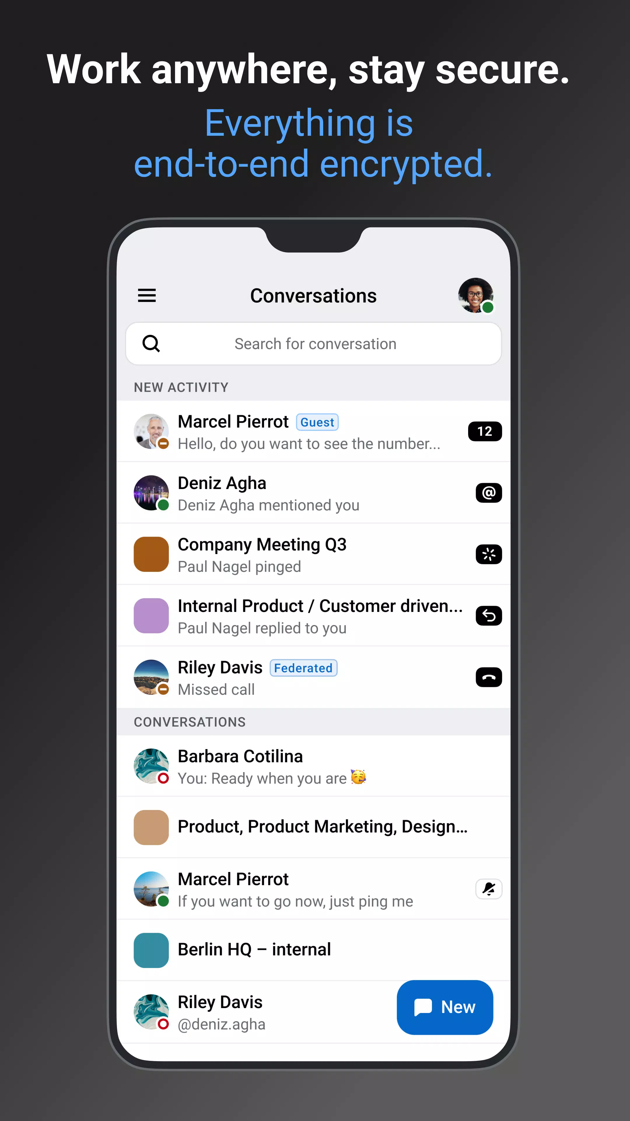 Wire - Sicherer Messenger Screenshot 0