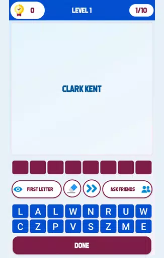 Superhero Identity Word Quiz 스크린샷 0