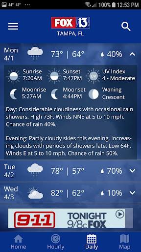 FOX 13 Tampa: SkyTower Weather Schermafbeelding 2