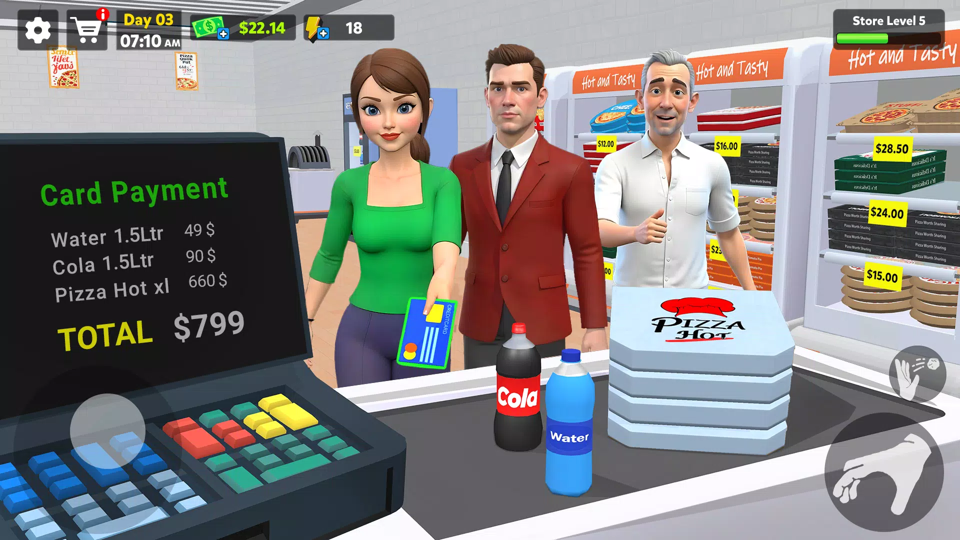 Pizza Shop Simulator 3D Tangkapan skrin 2