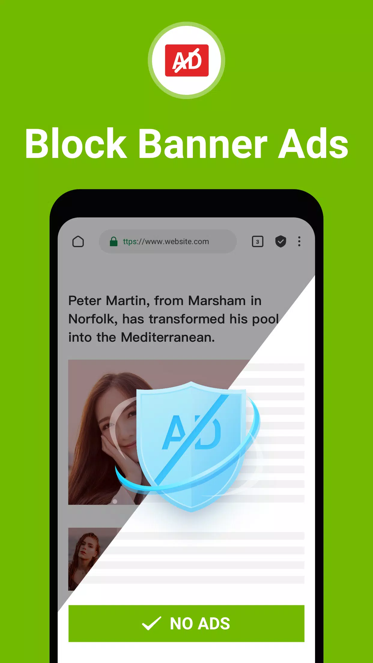 FAB Adblocker Browser: Adblock 스크린샷 2