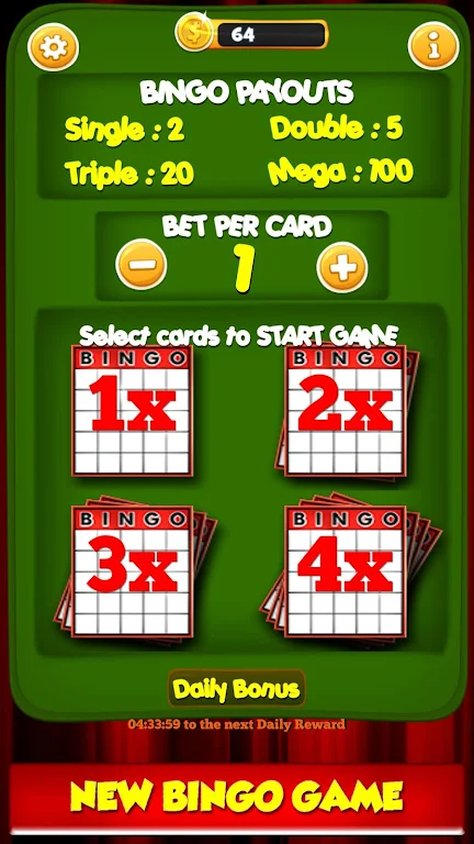 New Bingo Cards Game Free ဖန်သားပြင်ဓာတ်ပုံ 1
