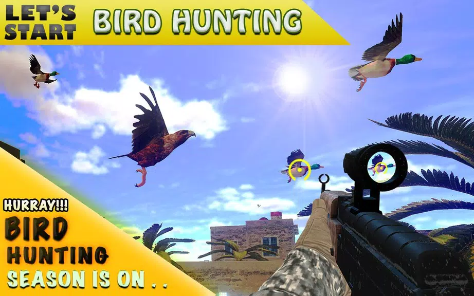 Desert Birds Sniper Shooter 3D Zrzut ekranu 2