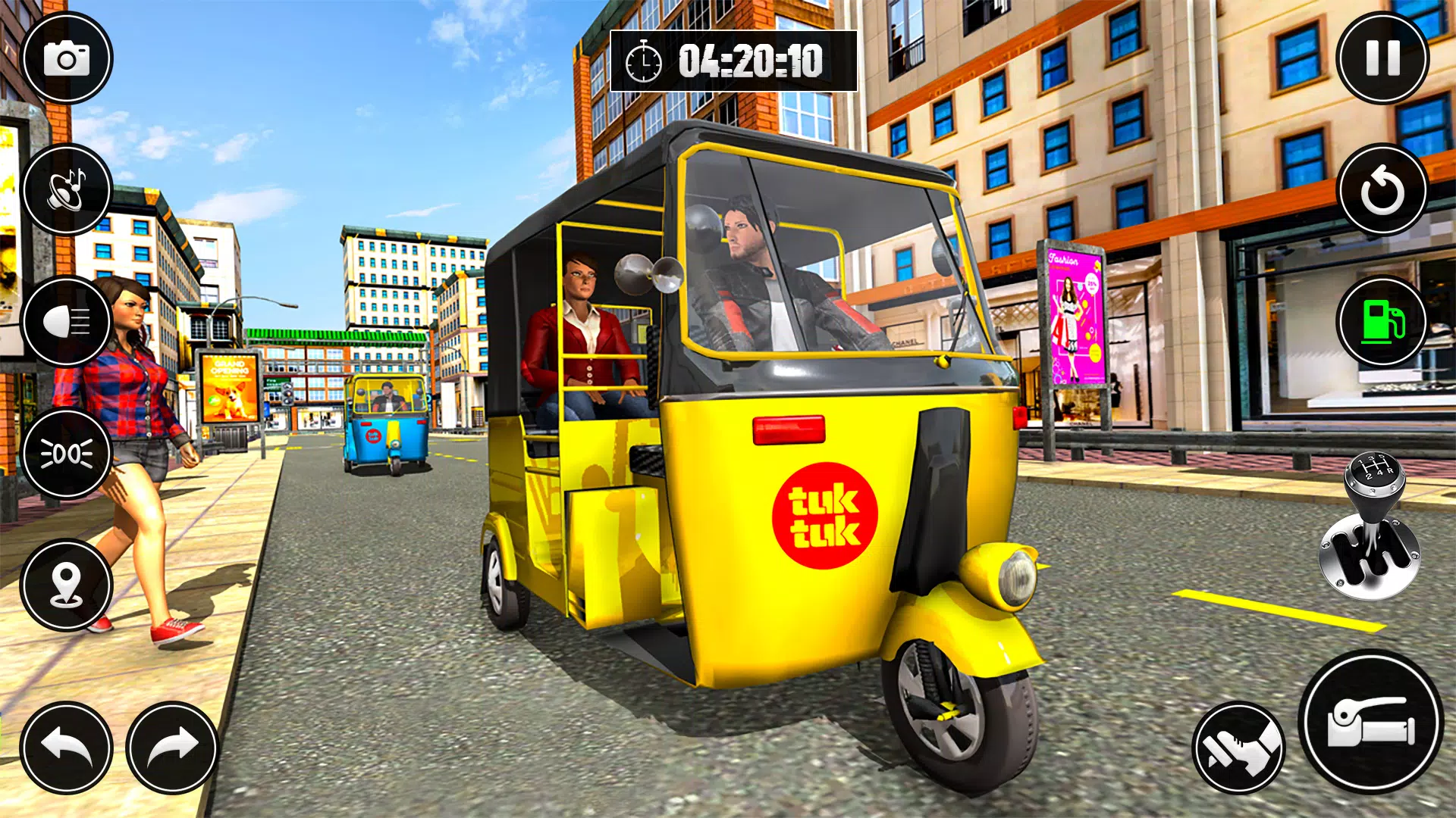 City Taxi Auto Rickshaw Game Zrzut ekranu 1