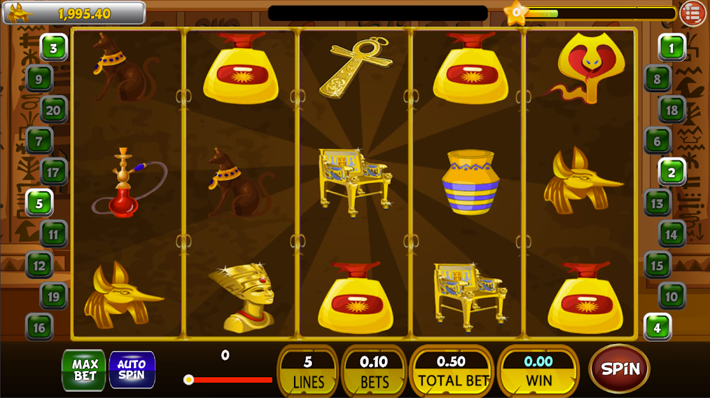 Classic Cleopatra Egypt Slot Machine ♛ Schermafbeelding 2