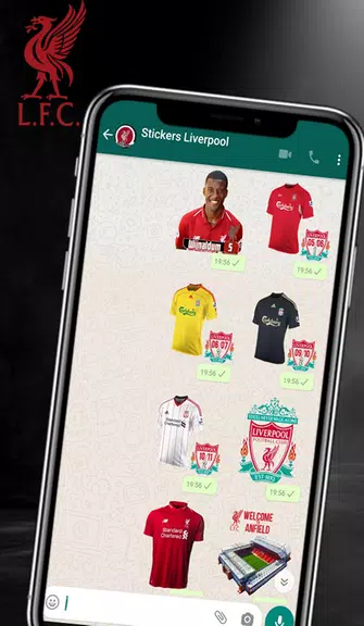 Liverpool Stickers Unofficial Captura de pantalla 2