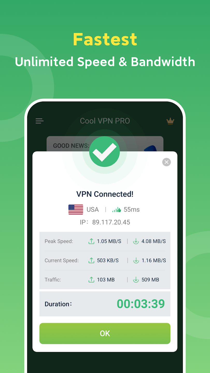 Cool VPN Pro: Secure VPN Proxy应用截图第1张