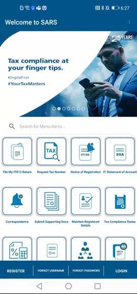 SARS Mobile eFiling Captura de pantalla 1