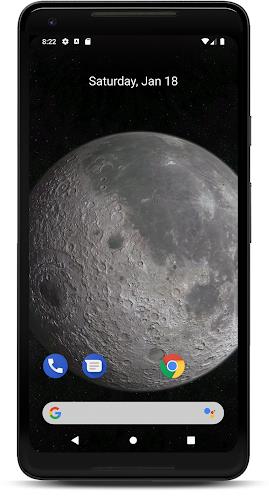 Moon 3D Live Wallpaper ภาพหน้าจอ 1