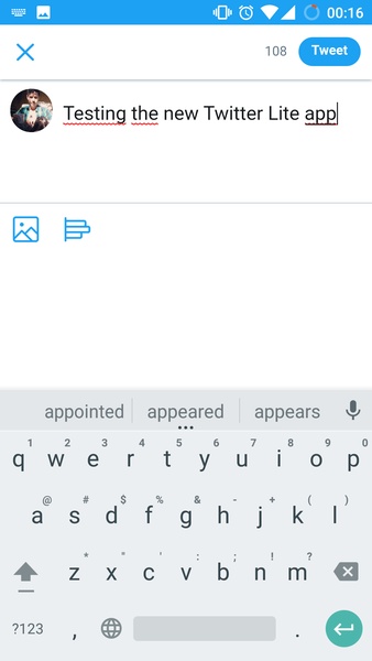 Twitter Lite স্ক্রিনশট 1