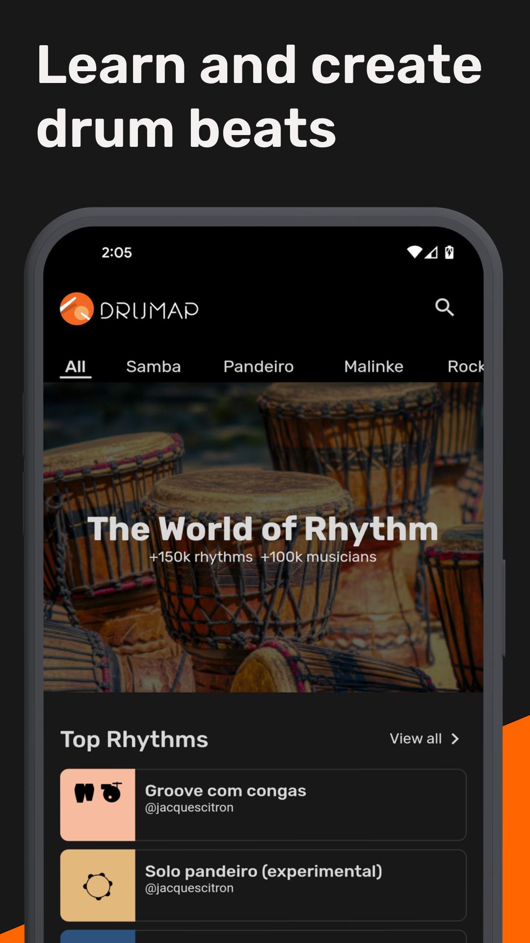 Drumap. The World of Rhythm 스크린샷 0