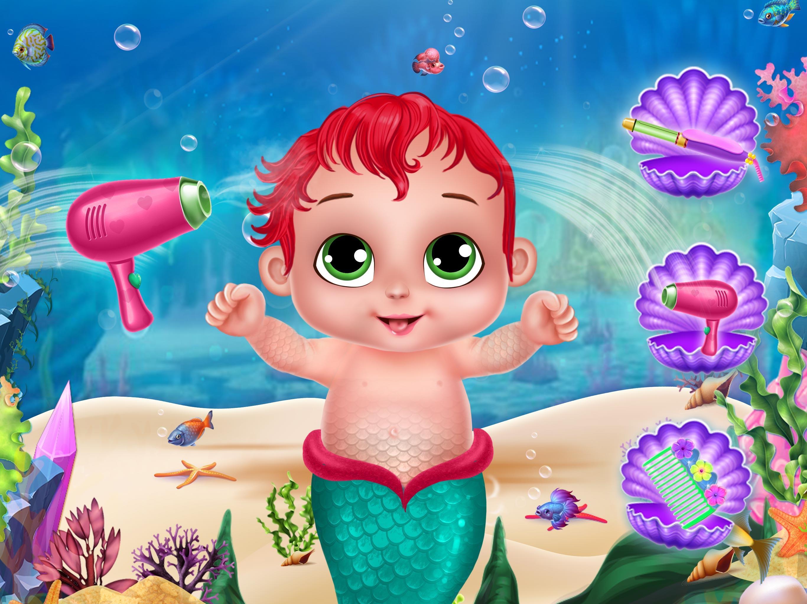 Mermaid Girl Care-Mermaid Game Captura de pantalla 2