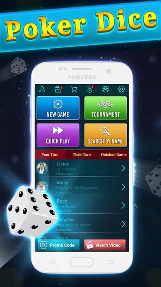 Yatzy - Free Dice Games ဖန်သားပြင်ဓာတ်ပုံ 0