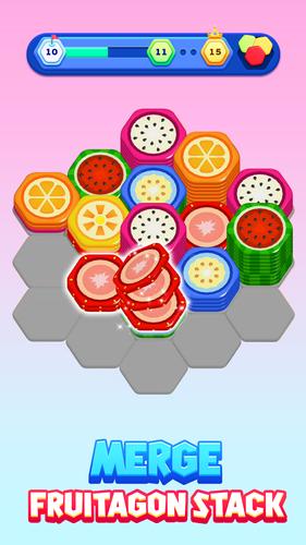 Fruitagon: Stack Sort Captura de pantalla 1