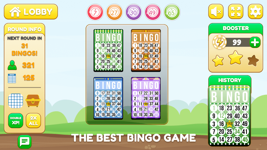 Bingo King-Free Bingo Games-Bingo Party-Bingo Tangkapan skrin 1