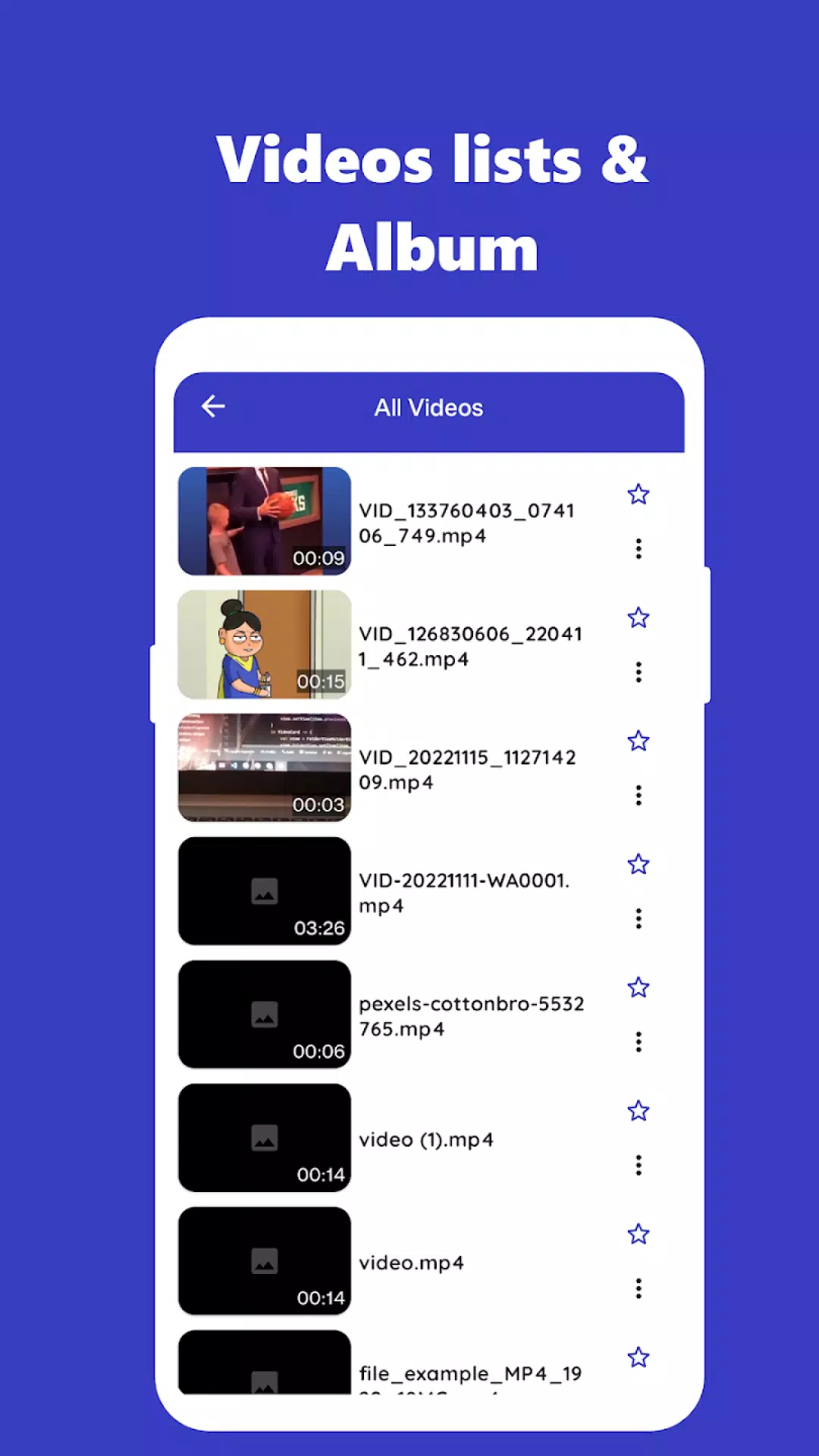 Video Player ภาพหน้าจอ 2