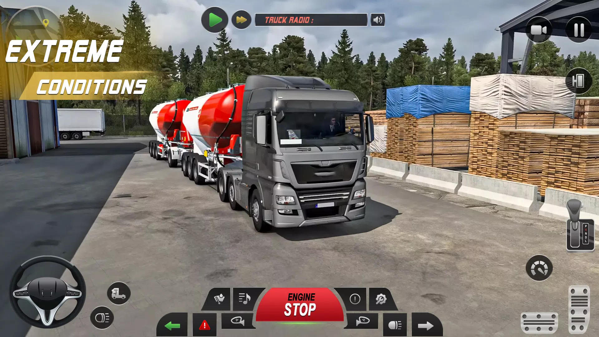 Euro Truck Driving Game 3d ภาพหน้าจอ 1