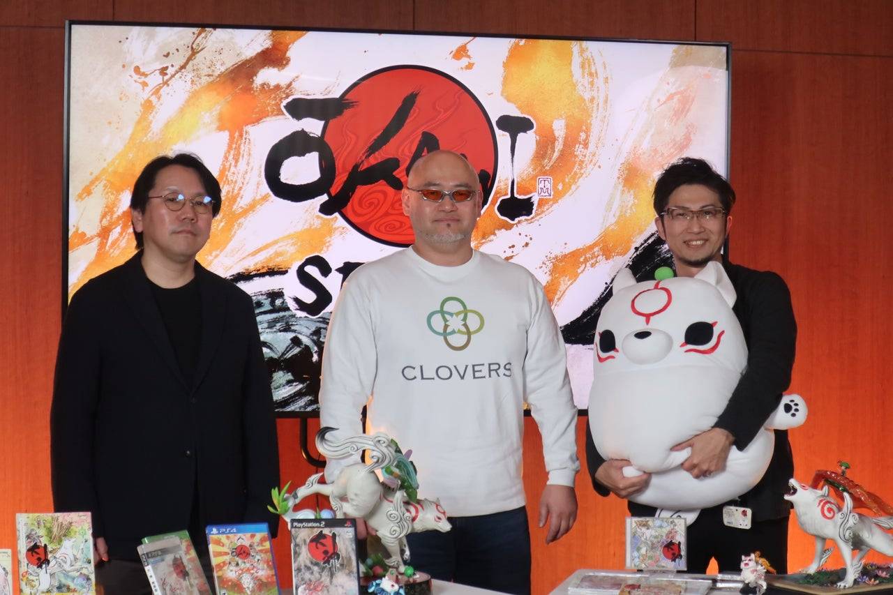 L-R: Kiyohiko Sakata, Hideki Kamiya, Yoshiaki Hirabayashi. Kredyt obrazu: IGN.