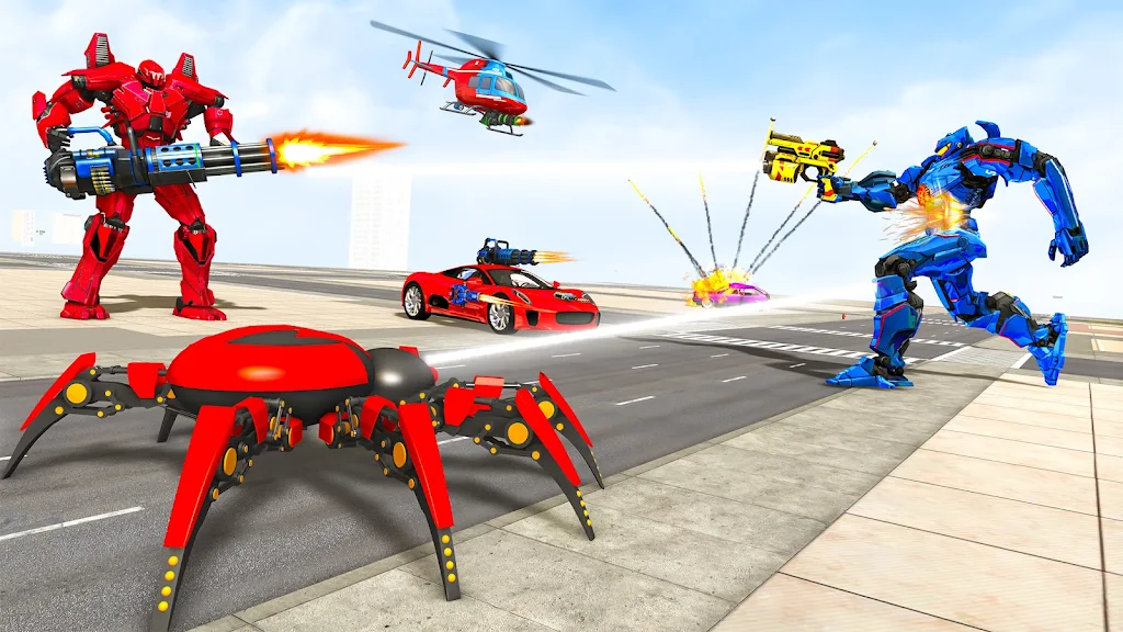 Spider Robot Games: Robot Car ภาพหน้าจอ 1