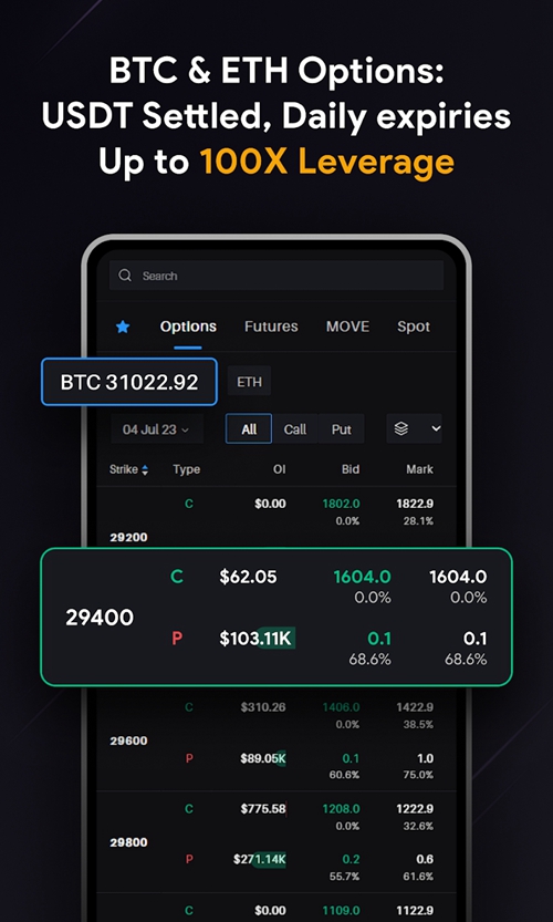 Delta Exchange Capture d'écran 3