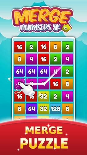 2048 Number Merge Games Puzzle Tangkapan skrin 2