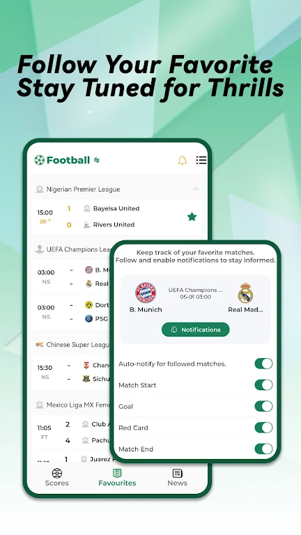 Xscorez - Euro Live Scores स्क्रीनशॉट 2