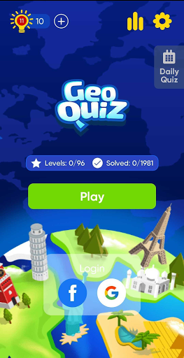 Geo Quiz: World Geography, Maps & Flags Trivia Tangkapan skrin 0