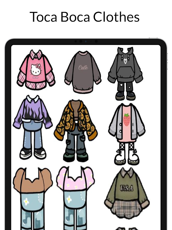 Toca Boca Clothes Ideas Capture d'écran 2