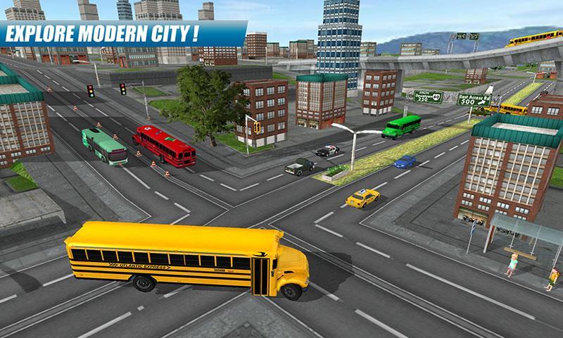 School Bus Driving Game Schermafbeelding 2