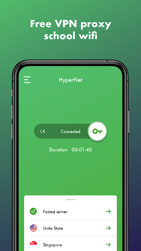 HyperNet Free VPN - Unlimited Captura de tela 2