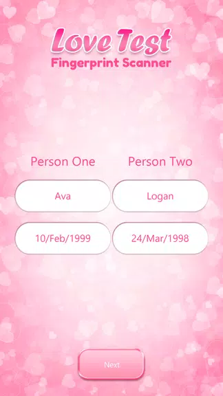 Love Compatibility Test Fingerprint Screenshot 2